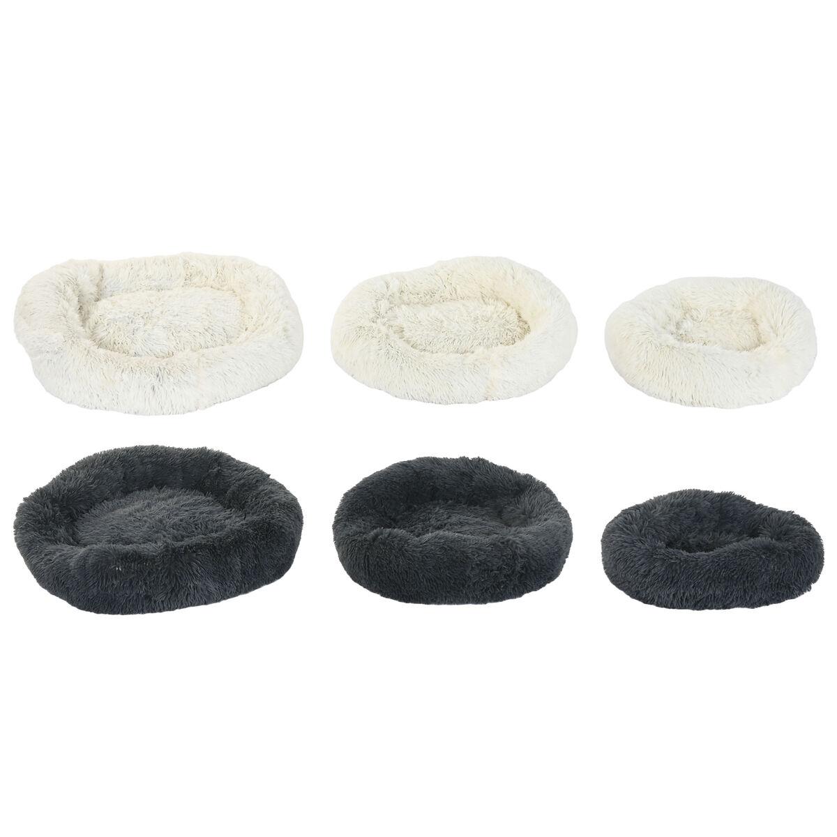 Hundeseng - hvid/mørkegrå, 73 × 64 × 16 cm, 2 stk.