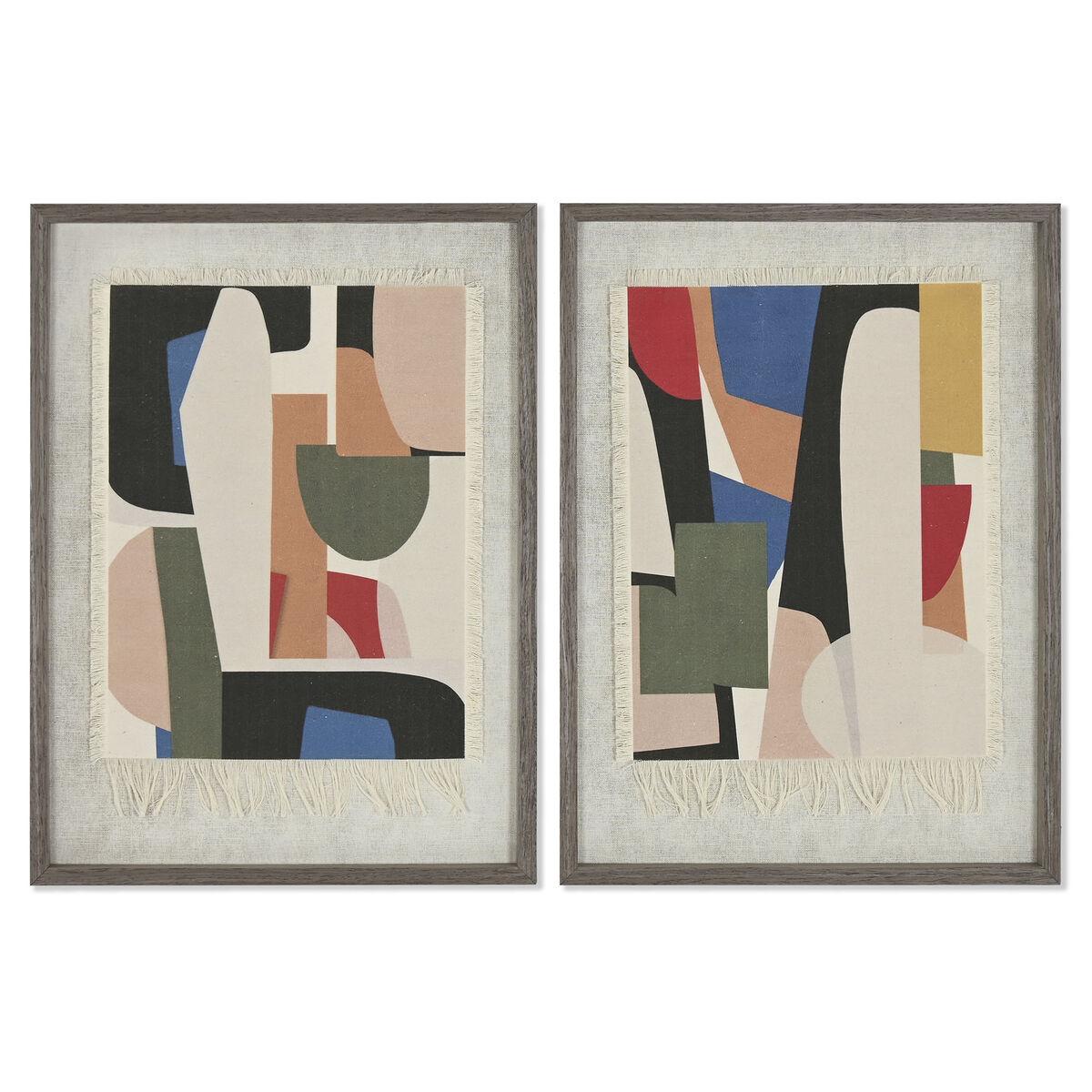 Maleri 3D - Abstrakt, beige, 42,4 × 3 × 57 cm
