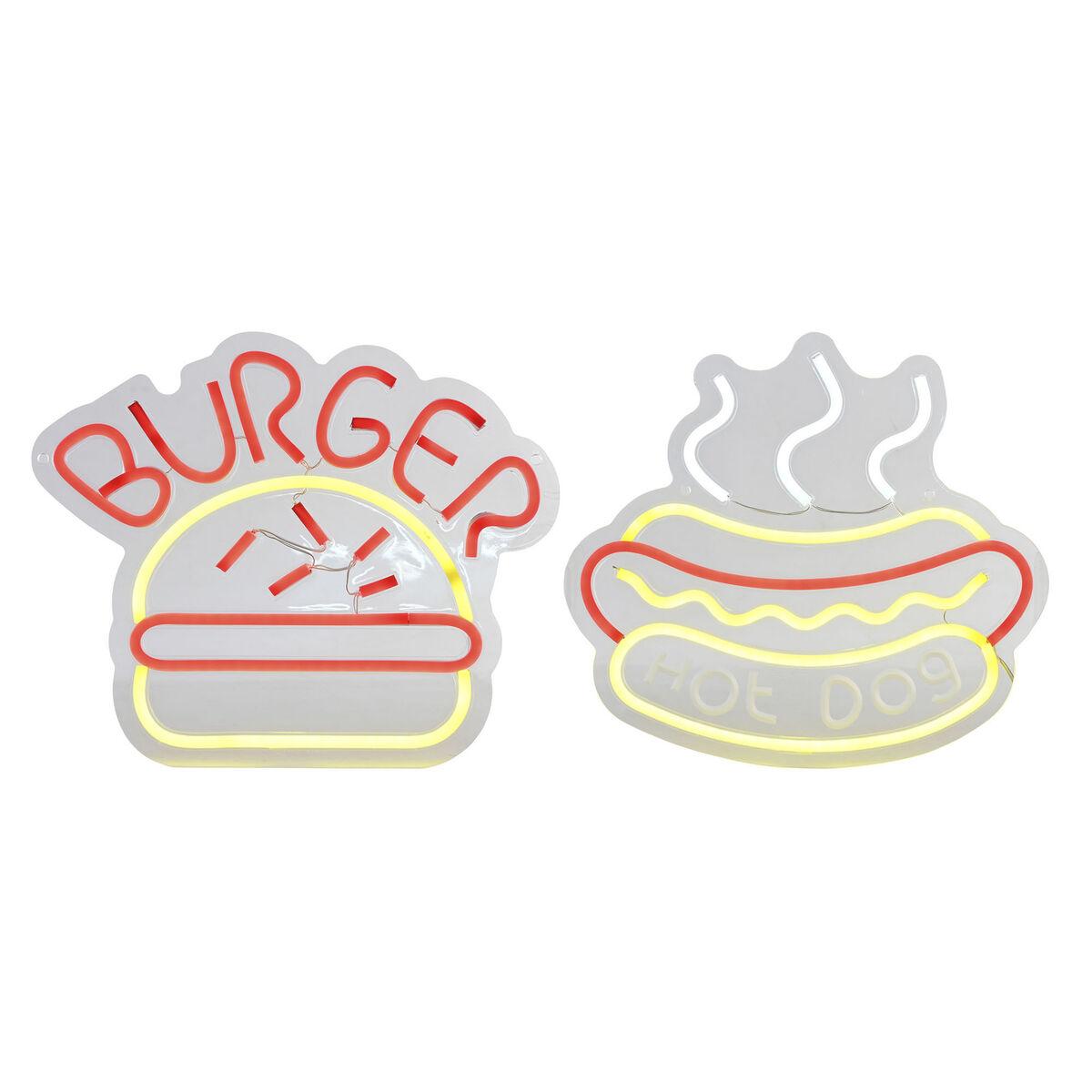 Lysdekoration i akryl - Urban LED, 30 × 1,5 × 28 cm (2 stk.)