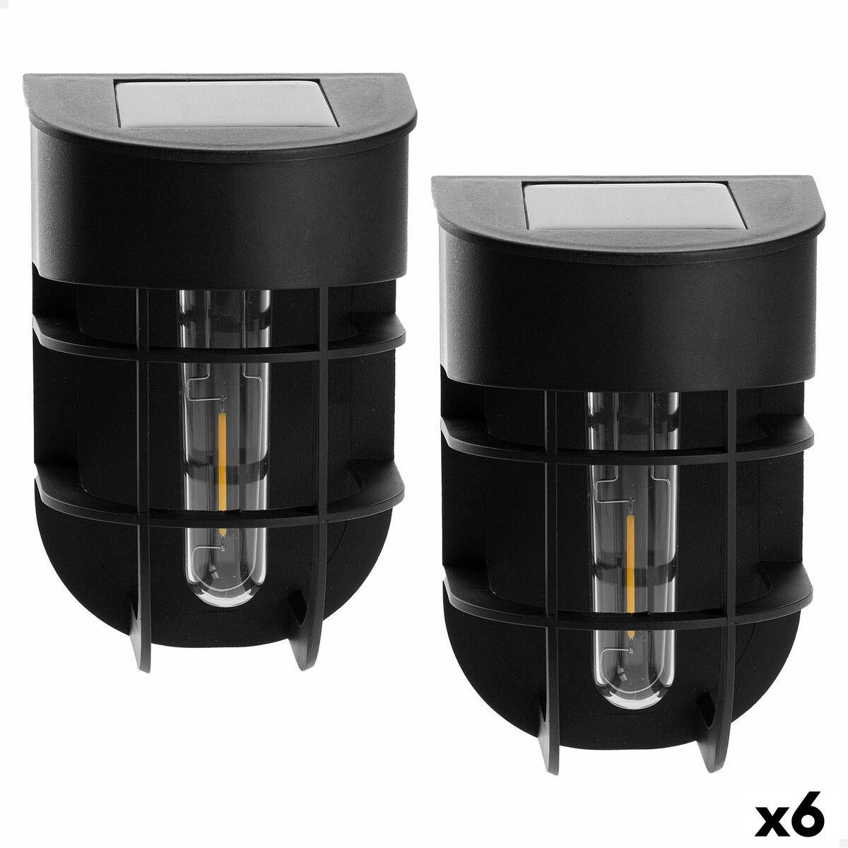 Aktive solcelle vægarmatur til LED - 6 stk.