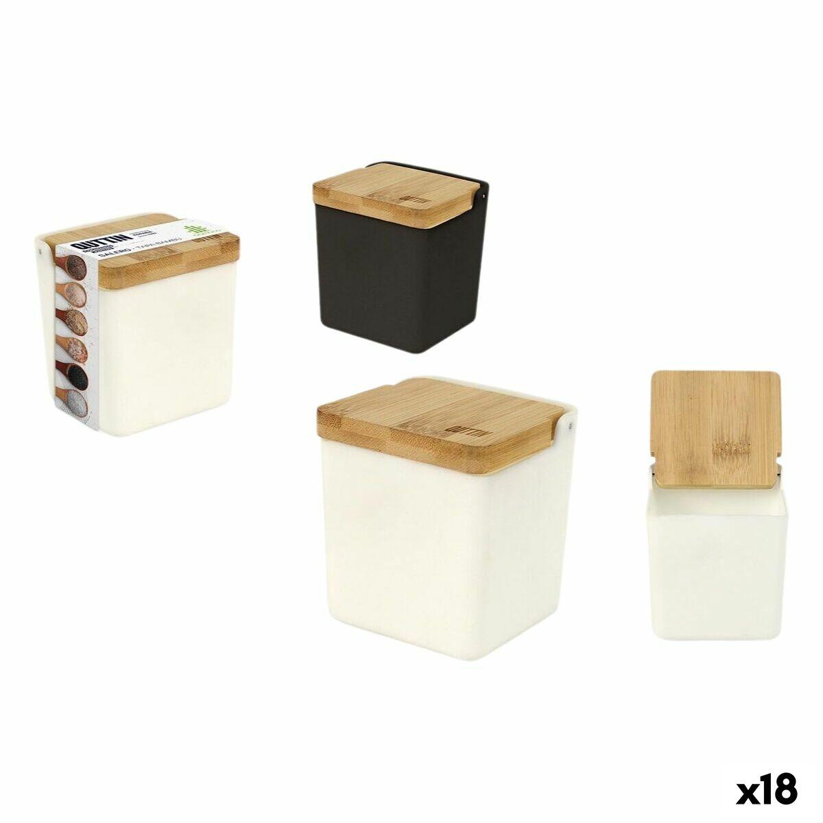 Quttin saltbøsse med låg - stilren saltkar til køkkenet