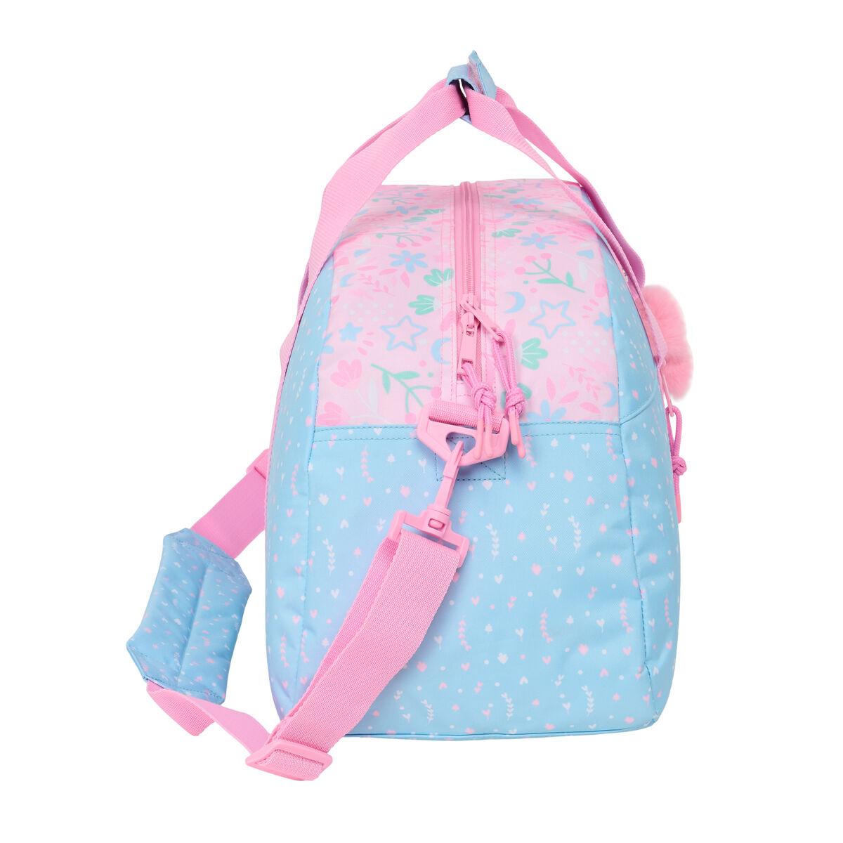 Sportstaske BlackFit8 Smile Pink Lyseblå 50 x 26 x 20 cm