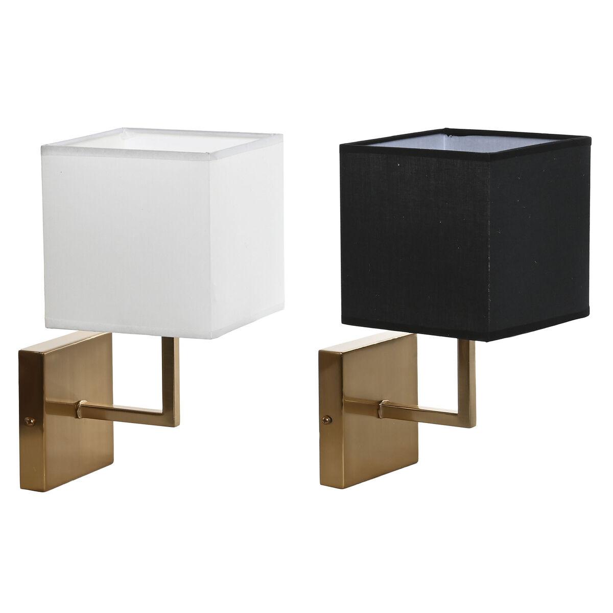 Væglampe - sæt med 2, hvid/sort/gylden, E27, 50 W, 220 V