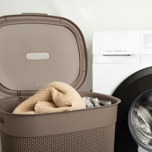 Vasketøjskurv Curver Brun Plastik 55 L 44 x 61 x 35 cm (8 enheder)