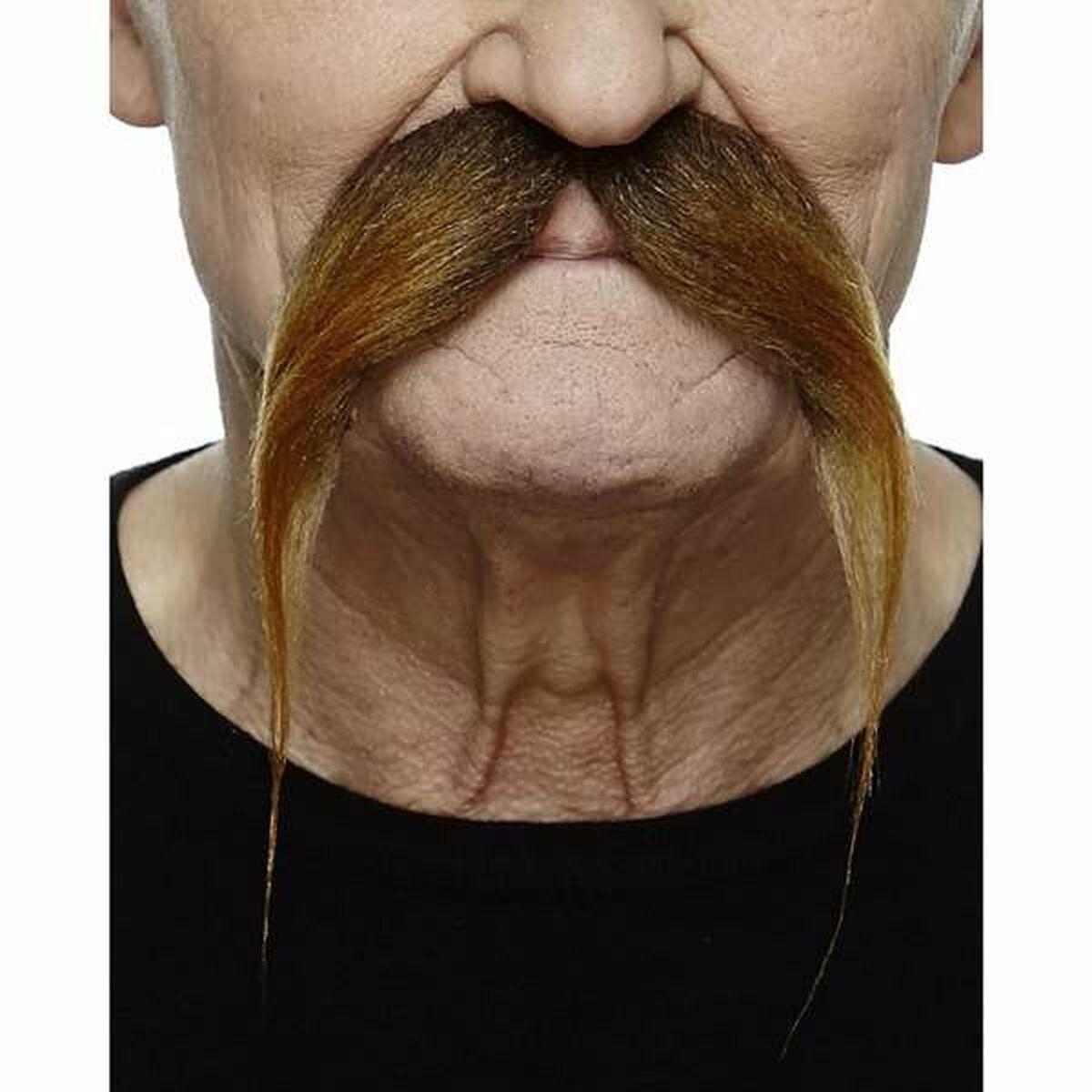 Kostume overskæg - brun, onesize