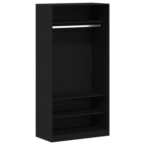 Garderobe i sort eg 100x50x200 cm lavet af træ