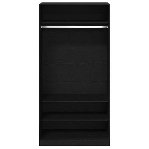 Garderobe i sort eg 100x50x200 cm lavet af træ