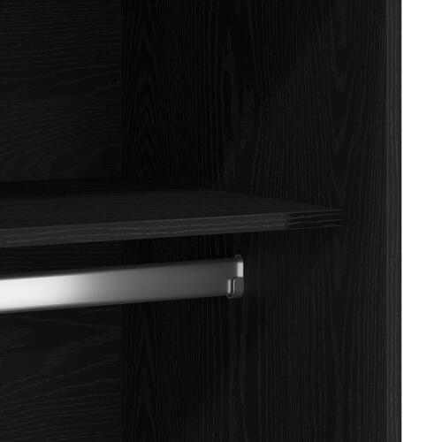 Garderobe i sort eg 100x50x200 cm lavet af træ