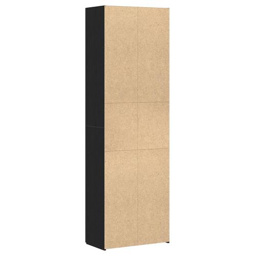 Kontorskab i Sort Eg 60x32x190 cm i konstrueret træ