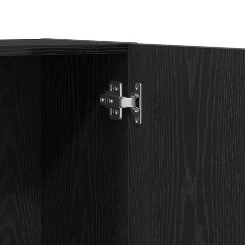 Kontorskab i Sort Eg 60x32x190 cm i konstrueret træ