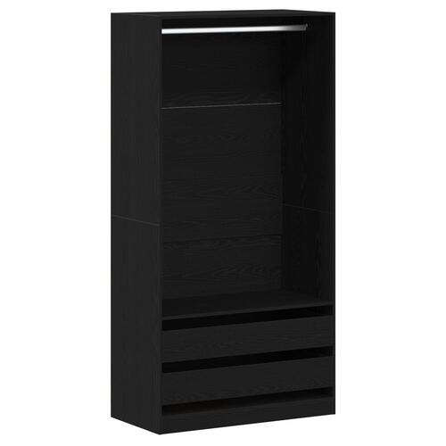 Garderobe i Sort Eg 100x50x200 cm i Konstrueret Træ