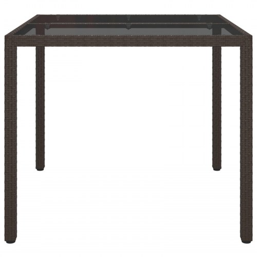 Have Spisebord Brun 90x90x75 cm Poly Rattan