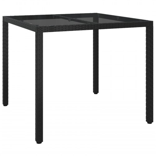 Have Spisebord Sort 90x90x75 cm Polyrattan