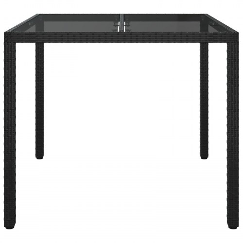 Have Spisebord Sort 90x90x75 cm Polyrattan