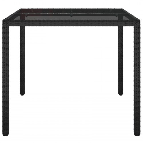 Have Spisebord Sort 90x90x75 cm Polyrattan