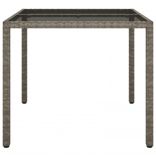 Havemøbel Grå 90x90x75 cm Polyrattan
