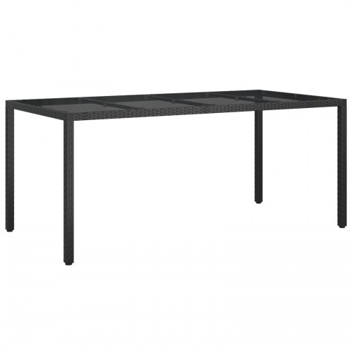Have Spisebord Sort 190x90x75 cm Poly Rattan