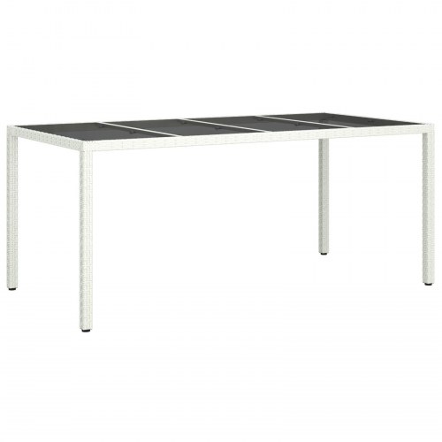 Have Spisebord Hvid 190x90x75 cm Polyrattan
