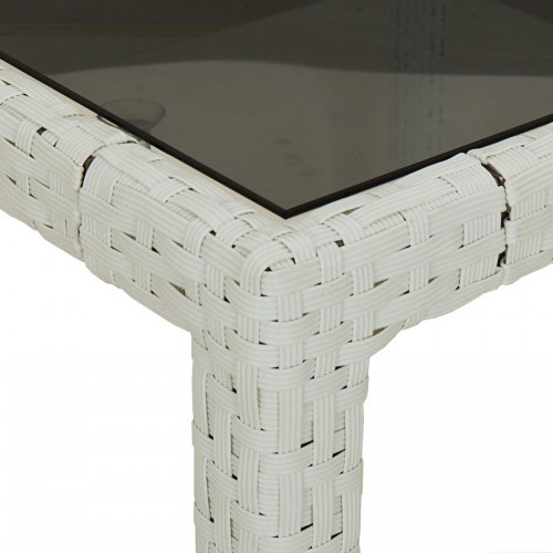 Have Spisebord Hvid 190x90x75 cm Polyrattan
