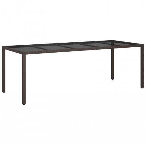 Have spisebord Brun 250x100x75 cm Poly Rattan