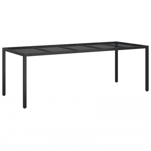 Have Spisebord Sort 250x100x75 cm Polyrattan