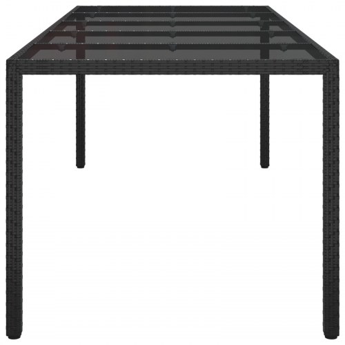 Have Spisebord Sort 250x100x75 cm Polyrattan