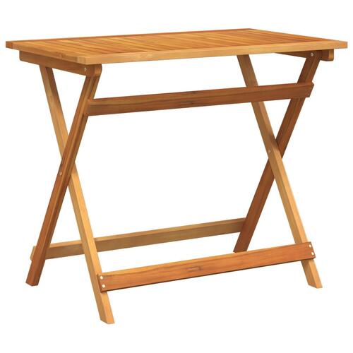 Rektangulært Klapbord 100x55x75 cm Massivt Akacietræ
