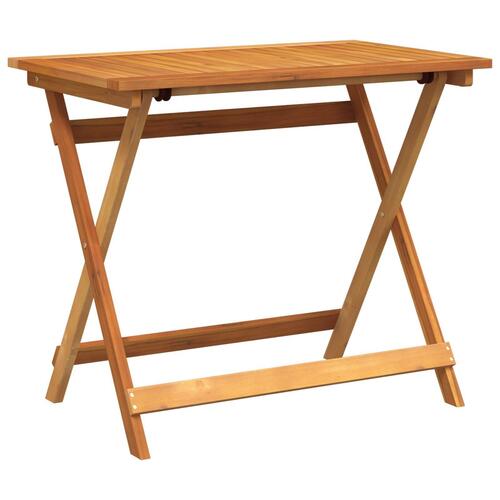 Rektangulært Klapbord 100x55x75 cm Massivt Akacietræ
