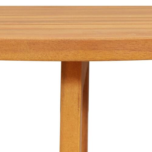 Sammenklappeligt Havebord Halvrundt 78x46x75 cm Massivt Akacietræ