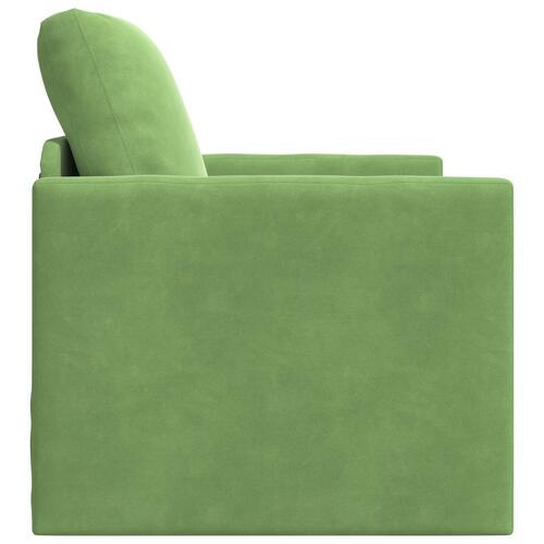 Gulvsofa Seng 2-i-1 Lys Grøn 74x77x81 cm Velour