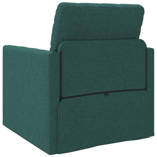 Gulvseng Sofa 2-i-1 Mørkegrøn 74x77x81 cm Stof