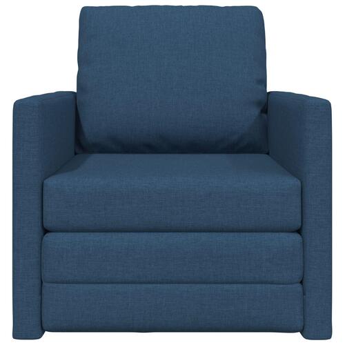 Sofa Seng 2-i-1 Blå 74x77x81 cm Stof