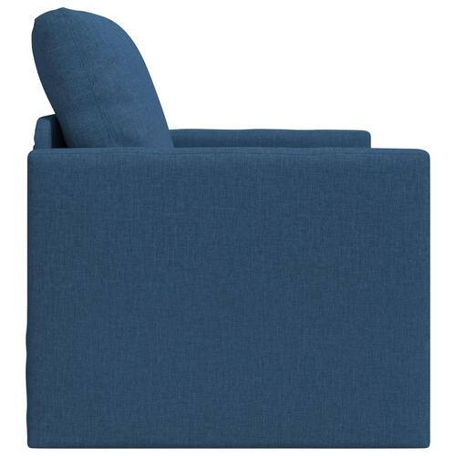 Sofa Seng 2-i-1 Blå 74x77x81 cm Stof