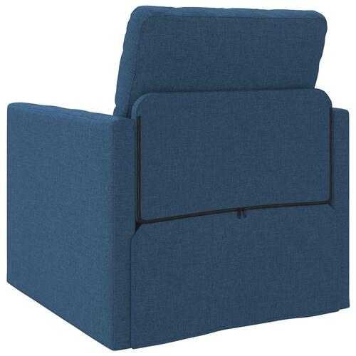 Sofa Seng 2-i-1 Blå 74x77x81 cm Stof