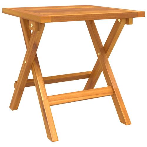 3-delt solstol med sidebord i solid akacietræ