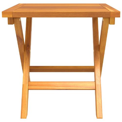 3-delt solstol med sidebord i solid akacietræ
