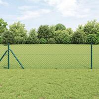 Kædehegn Grøn 0,8x10 m Stål