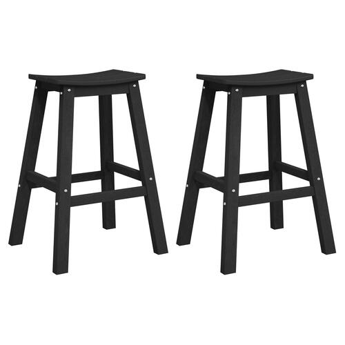 Bar Stole 2 stk Sort HDPE