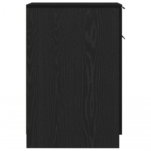 Skrivebordsskab i Sort Egetræ - 33x50x75 cm - Fremstillet af Ingeniørtræ