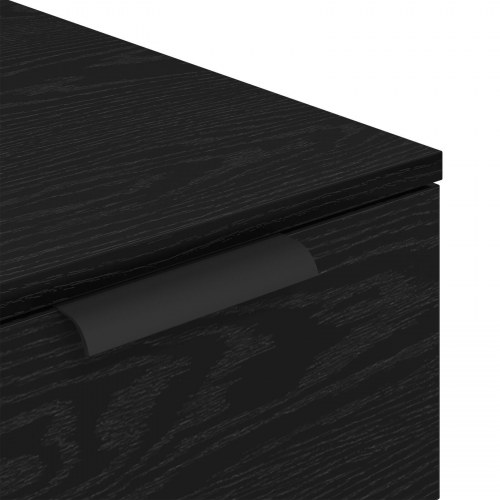 Skrivebordsskab i Sort Egetræ - 33x50x75 cm - Fremstillet af Ingeniørtræ