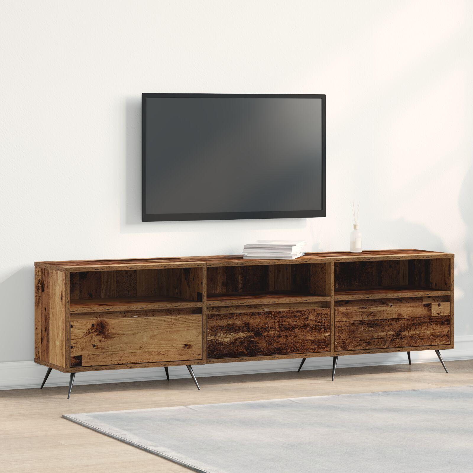TV-skab Gamle Træ 150x30x44,5 cm Ingeniørtræ