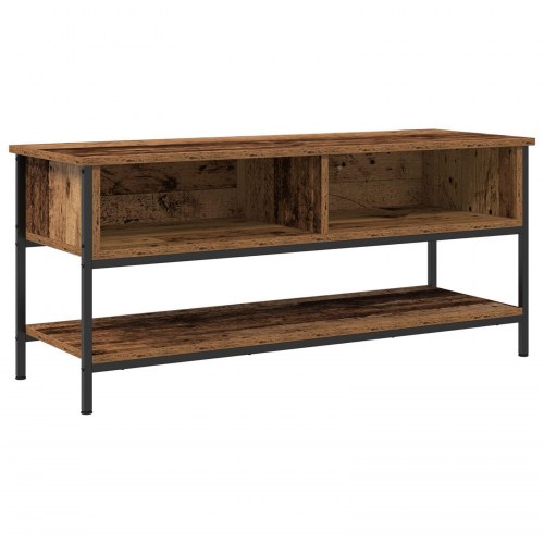TV Skab Gammelt Træ 100x35x45 cm Ingeniørtræ og Stål