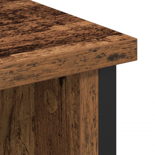 TV Skab Gammelt Træ 100x35x45 cm Ingeniørtræ og Stål