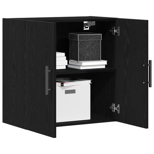Vægskab Sort Eg 60x31x60 cm Konstrueret Træ