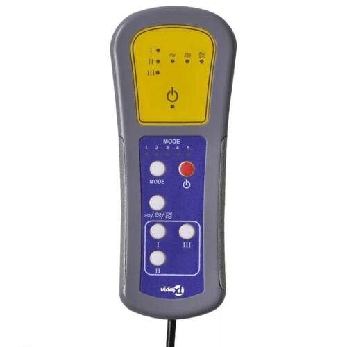 Massagestol stof cremefarvet
