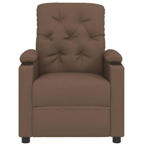 Massagestol stof brun