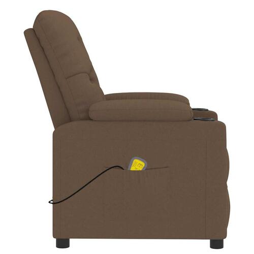 Massagestol stof brun