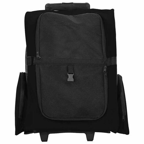 Kæledyrsvogn 3-i-1 design sort 48x32x57 cm oxfordstof