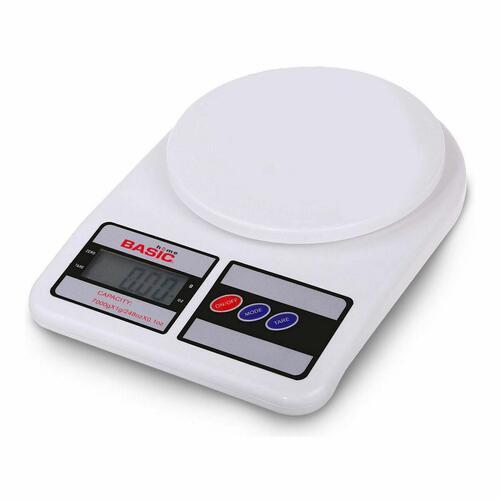 køkkenvægt Basic Home Digital 7 kg Hvid 23 x 16 x 3,6 cm (6 enheder)