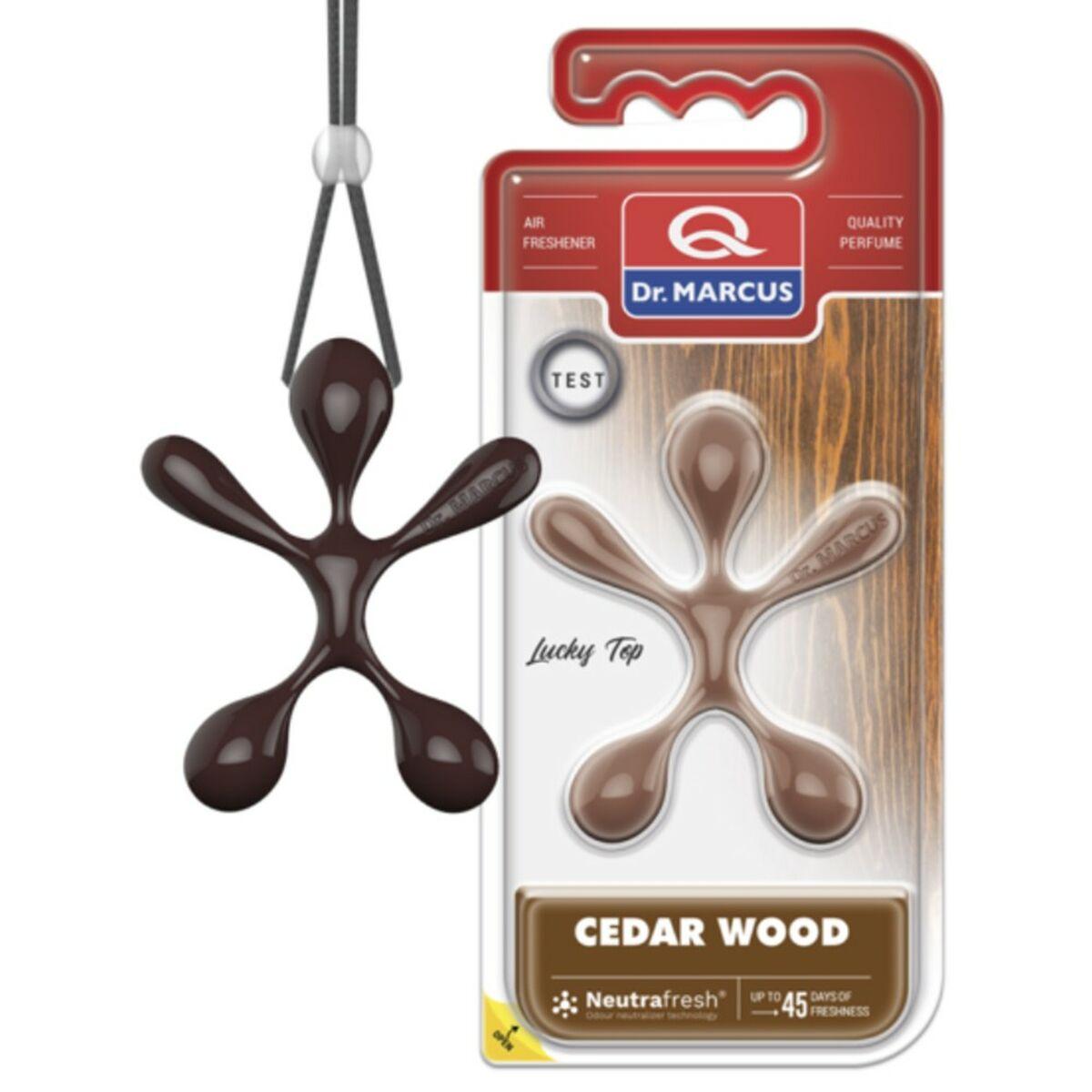 Dr Marcus Lucky Top luftfrisker til bil - Cedertræ, halskæde (12 stk)